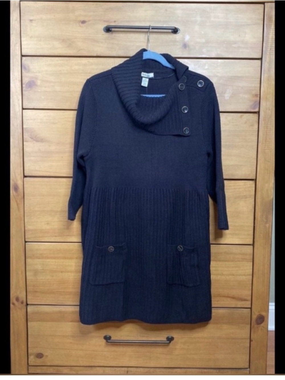 NWT! Style & Co. Black Long Sleeved Sweater Dress | Size XL